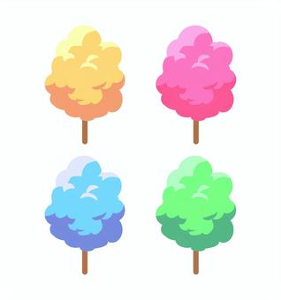 綿あめ 綿あめ,わたあめ,夏,夏祭り,祭り,屋台,縁日,お菓子,スイーツ,デザートのイラスト素材