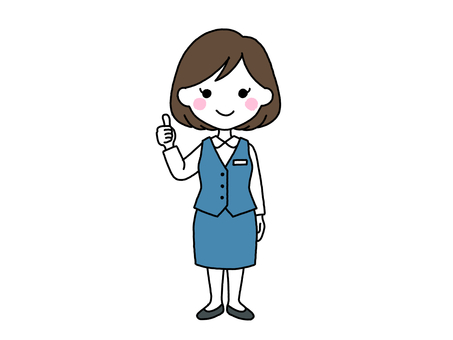 ご案内する女性