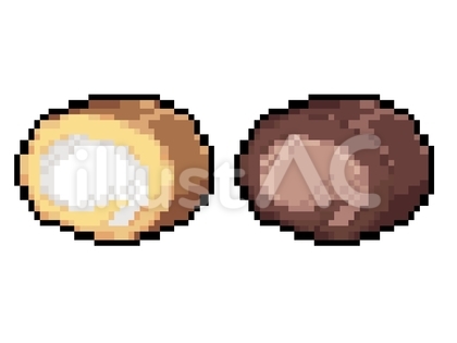 ロールケーキ ドット絵