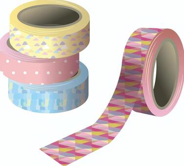 Illustration, masking tape, tape, cute, JPG, PNG and AI