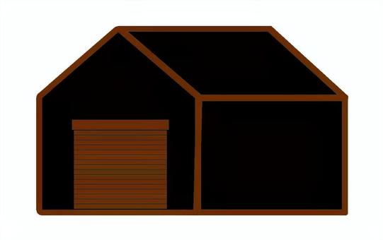 倉庫（ver３）イラスト 倉庫,物置,ラフ,生活,建造物,管理,納屋,倉庫業,貸倉庫,輸送業のイラスト素材