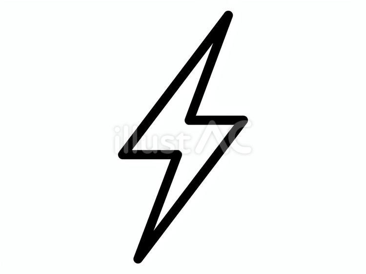 雷マーク（稲妻のアイコン） 雷,マーク,アイコンのイラスト素材
