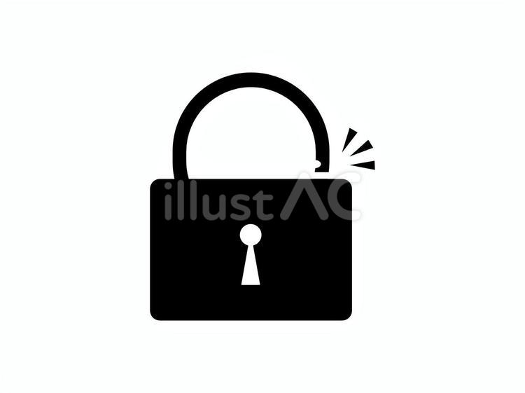 開錠 錠,開錠,操作のイラスト素材