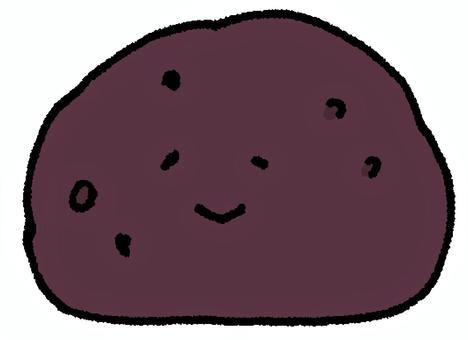 おはぎくん おはぎ,スイーツ,あんこ,餡子,あん,粒あん,こしあん,もち米,和菓子,お茶菓子のイラスト素材