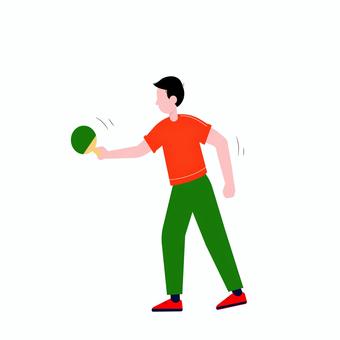 卓球 008 卓球,ピンポン,スポーツ,男性,運動,ラケット,アクティブ,イラスト,トレーニング,試合のイラスト素材