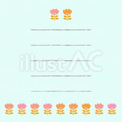 二段のお花のカード4
