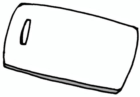 まないた（白） まな板,料理,調理,切る,プラスチック,キッチン,クッキング,雑貨,用具,器具のイラスト素材