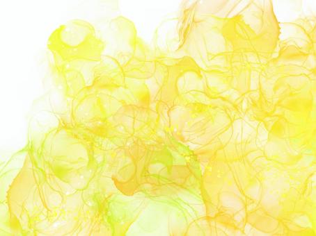 Illustration, alcohol ink, yellow, abstract, 