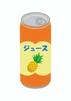 パイナップルジュース（缶） パイナップル,パインアップル,ジュース,パイナップルジュース,缶,飲み物,ドリンク,フルーツ,果物,缶ジュースのイラスト素材