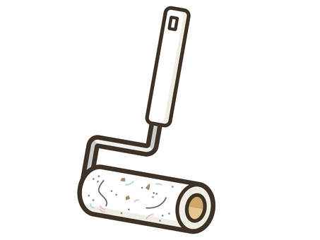 掃除_コロコロ02 コロコロ,ローラー,クリーナー,粘着ローラー,カーペットクリーナー,掃除,床掃除,掃除用具,道具,用具のイラスト素材