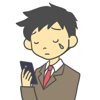 Male student crying when looking at a smartphone, smartphone, mobile phone, student, JPG and PNG