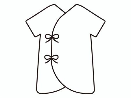 ベビー服のコンビ服 コンビ服,ベビー服,肌着,赤ちゃん,新生児,ベビー,出産準備,子育て,ベビー用品,乳児のイラスト素材
