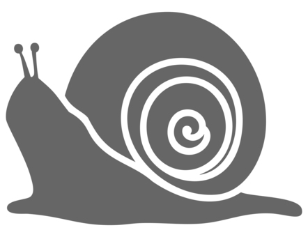 カタツムリのアイコン グレー カタツムリ,デンデンムシ,貝,生き物,アイコン,シルエット,かわいい,マイマイ,巻貝,有肺類のイラスト素材