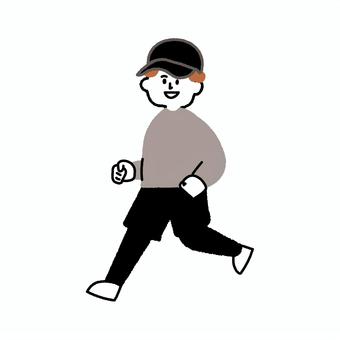 一名男子在鍛煉, JPG, PNG 和 AI 一名男子在鍛煉, 運動, 運行, 簡單, JPG, PNG 和 AI
