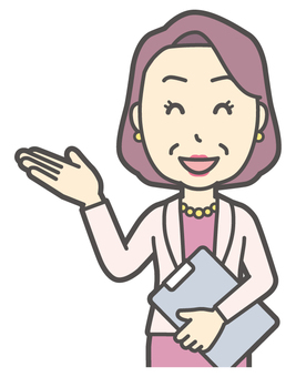  お金持ちマダム-065-バスト おばさん,説明,ファイル,中年,女性,富裕層,マダム,裕福,お金持ち,ミセスのイラスト素材