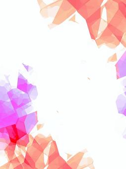 ピンクの幾何学模様のフレーム＿縦 フレーム,枠,装飾,フォトフレーム,縦,かわいい,幾何学,模様,背景,背景素材のイラスト素材