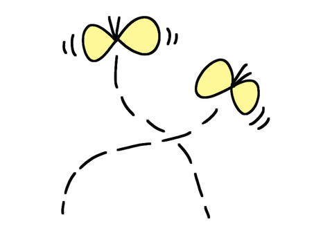 Illustration, butterfly, dance, a good friend, 