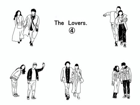 Illustration, a lover, a couple, pair, 