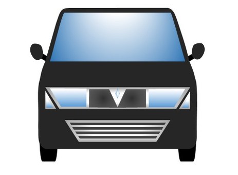 軽自動車102 軽自動車,ミニバン,ワンボックスカー,車,自動車,乗用車,自家用車,挿絵,乗り物,正面のイラスト素材