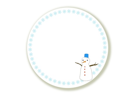 Snowman frame, , JPG and PNG