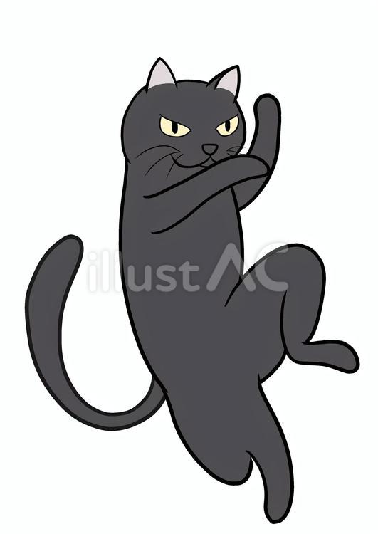 黒い猫3 猫,黒猫,動物のイラスト素材