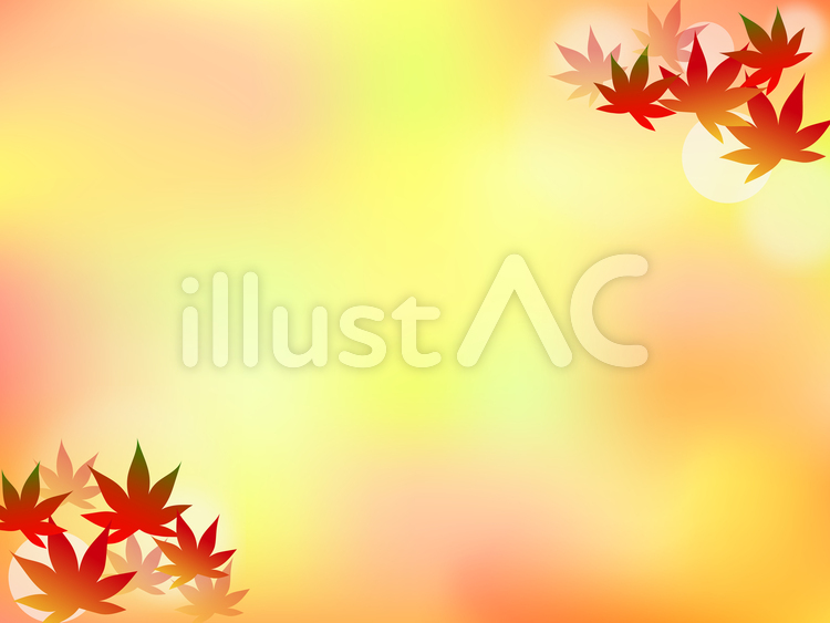 和風の紅葉背景素材 紅葉,もみじ,秋のイラスト素材