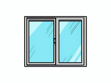 アルミサッシの窓