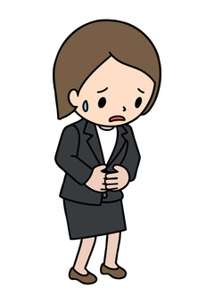 腹痛の女