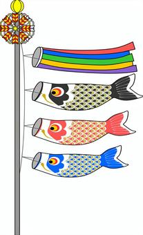 Carp streamer, carp streamer, children's day, boys' festival, JPG, PNG and EPS