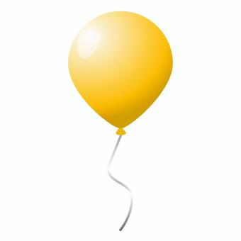 風船　黄色