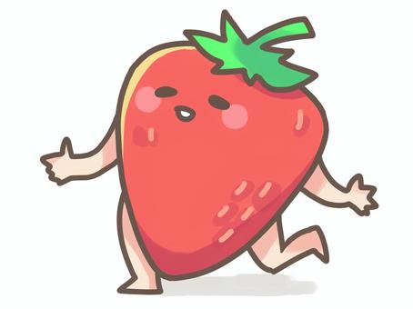 Flappy strawberry, , JPG and PNG