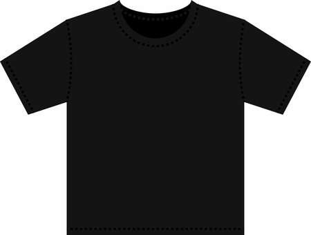 Tシャツ（黒） tシャツ,半袖,シャツ,衣類,服,洋服,トップス,ファッション,アパレル,衣料品のイラスト素材