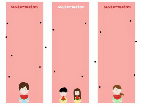 スイカの短歌 スイカ,短歌,川柳,夏,家族,子どものイラスト素材