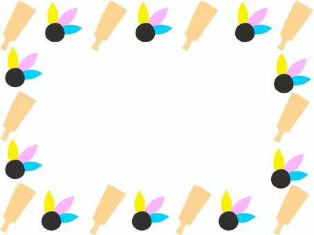 羽根突きのフレーム