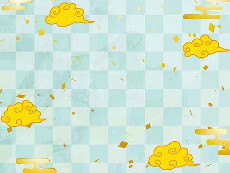 正月和風和柄年賀状 年賀状,和柄,和風,正月,可愛い,美しい,ベクター,紙吹雪,パーティー,お祝いのイラスト素材