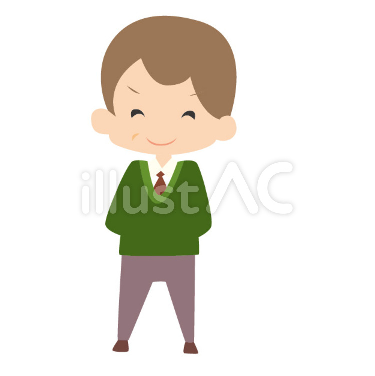 男性 男性,おじいちゃん,セーターのイラスト素材