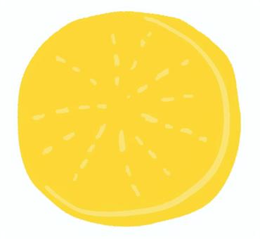 輪切りのシンプルな沢庵漬け たくあん,漬物,大根,輪切り,和食,日本食,黄色,丸,シンプル,かわいいのイラスト素材