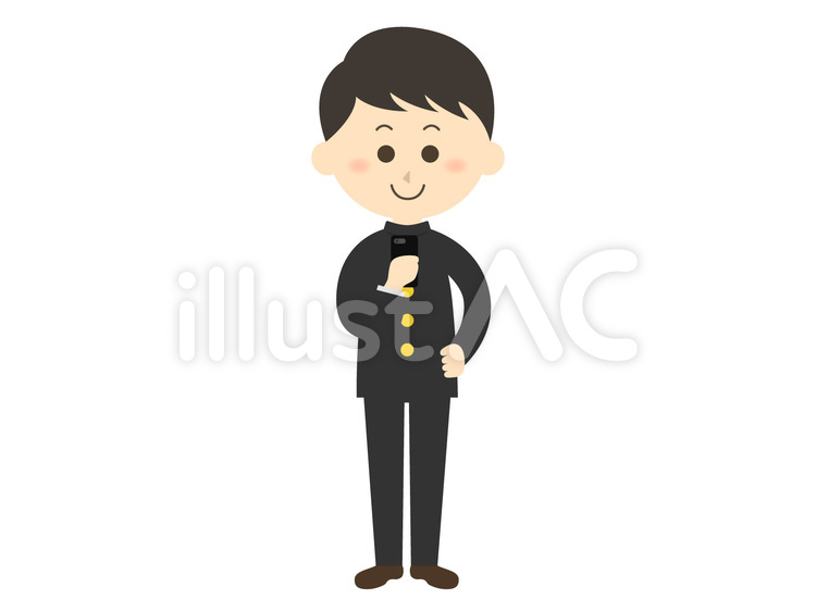 男子学生07 学生,生徒,男子学生のイラスト素材