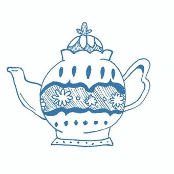 Illustration, teaware, teapot, tea, 