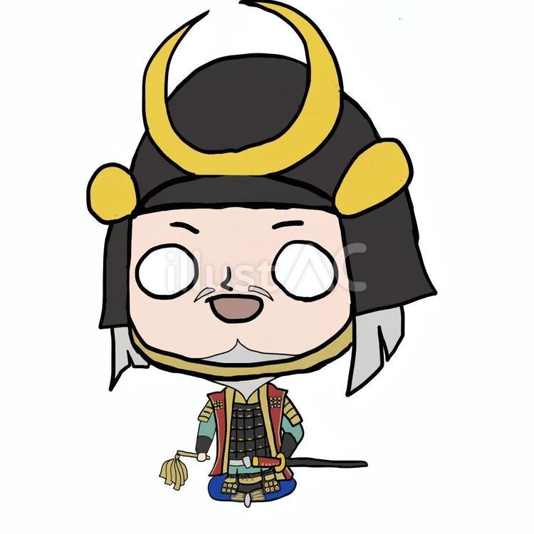 ゆるい真田昌幸さん 真田昌幸,武将,大名のイラスト素材