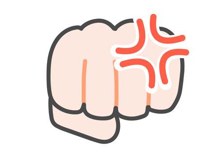 Fist (with angry mark), , JPG, PNG and AI