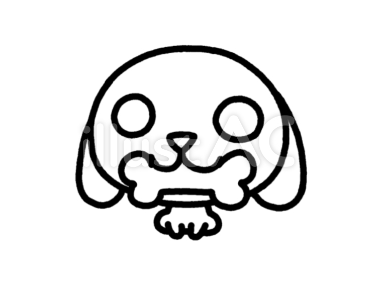 わんちゃん　ぬりえ 犬,わんちゃん,いぬのイラスト素材