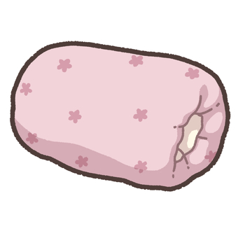 アームピロー（デスク用お昼寝枕） アームピロー,クッション,お昼寝,仮眠,休憩,リラックス,ピンク,花柄,オフィス,リフレッシュのイラスト素材