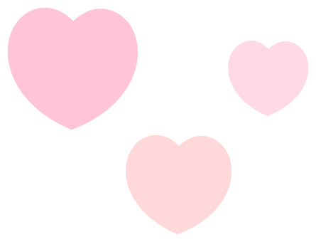 ピンクのハート３つ バレンタインアイコン ハート,アイコン,ピンク,バレンタイン,バレンタインデー,ハートマーク,ハート型,モチーフ,ホワイトデー,愛のイラスト素材