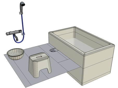 風呂 風呂,バス,浴室,浴槽,バスルーム,風呂場,入浴,湯船,内風呂,バスタブのイラスト素材