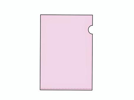 クリアファイル～ピンク～ クリアファイル,ファイル,文具,文房具,仕事,事務用品,会社,学校,シンプルのイラスト素材