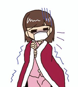具合の悪い女性, 具合の悪い女性, girl, female, cold,