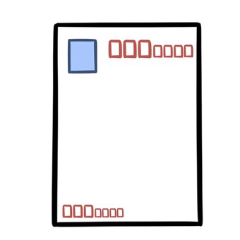 はがきのイラスト はがき,書状,送る,送信,郵便,郵便物,イラストのイラスト素材