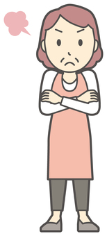  エプロンおばちゃん-105-全身