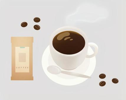 コーヒー・coffee・コーヒー豆 コーヒー・coffee・コーヒー豆 コーヒー,セット,アイコン,飲み物,コーヒー豆,喫茶店,カフェ,袋,スプーン,ソーサーのイラスト素材